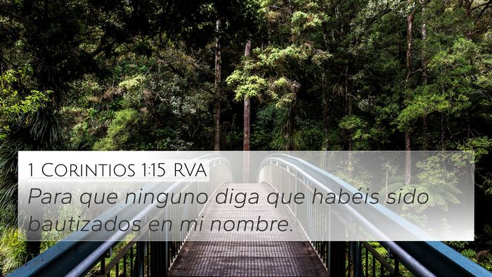 1 Corintios 1:15 RVA Bible Verse Image
