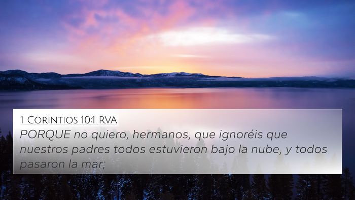 1 Corintios 10:1 RVA Bible Verse Image