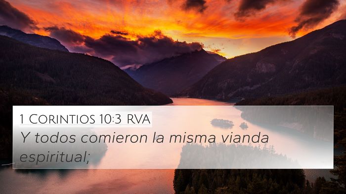 1 Corintios 10:3 RVA Bible Verse Image