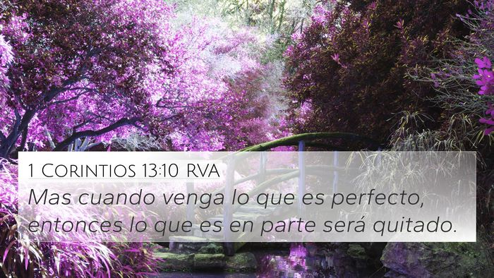 1 Corintios 13:10 RVA Bible Verse Image