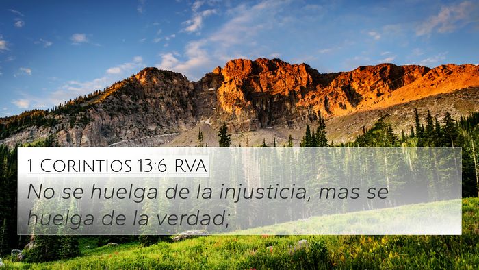 1 Corintios 13:6 RVA Bible Verse Image