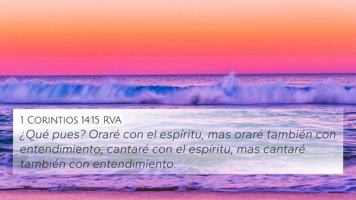 1 Corintios 14:15 RVA Bible Verse Image