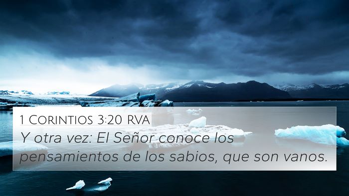 1 Corintios 3:20 RVA Bible Verse Image