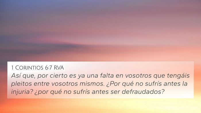 1 Corintios 6:7 RVA Bible Verse Image