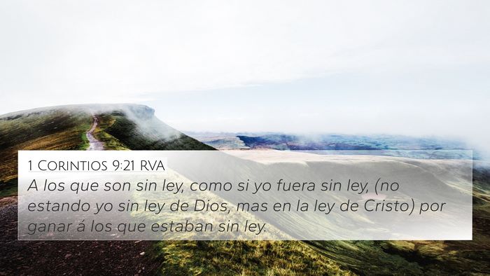 1 Corintios 9:21 RVA Bible Verse Image