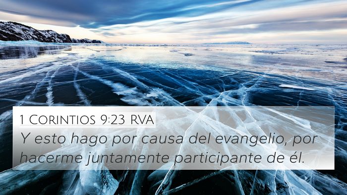 1 Corintios 9:23 RVA Bible Verse Image