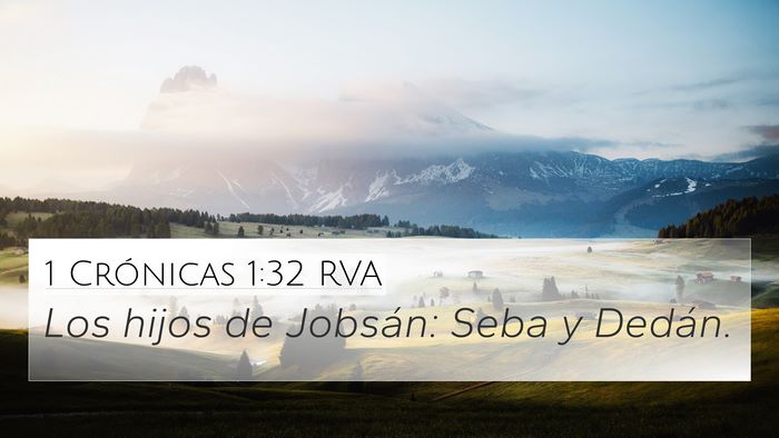 1 Crónicas 1:32 RVA Bible Verse Image