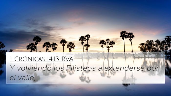 1 Crónicas 14:13 RVA Bible Verse Image
