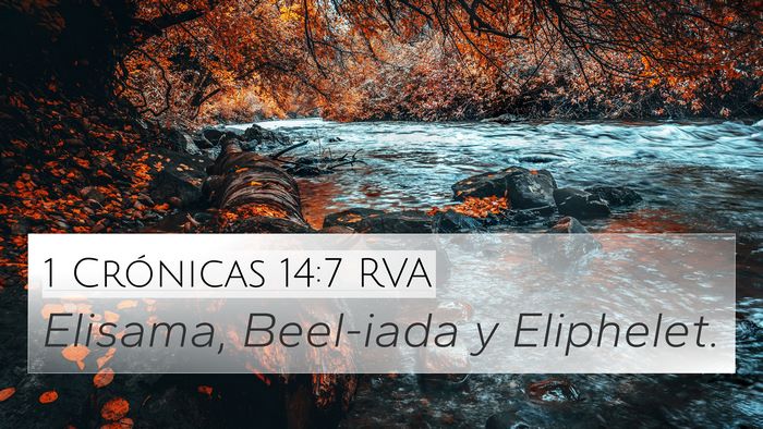 1 Crónicas 14:7 RVA 4K Wallpaper - Elisama, Beel-iada y - 4K Wallpaper Bible Verse