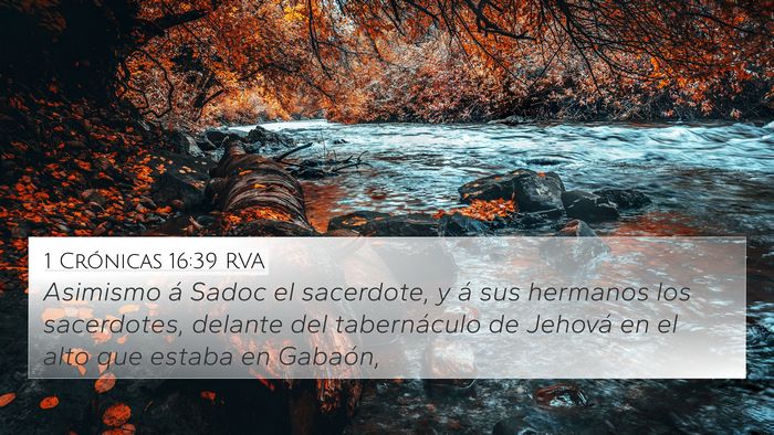 1 Crónicas 16:39 RVA Bible Verse Image