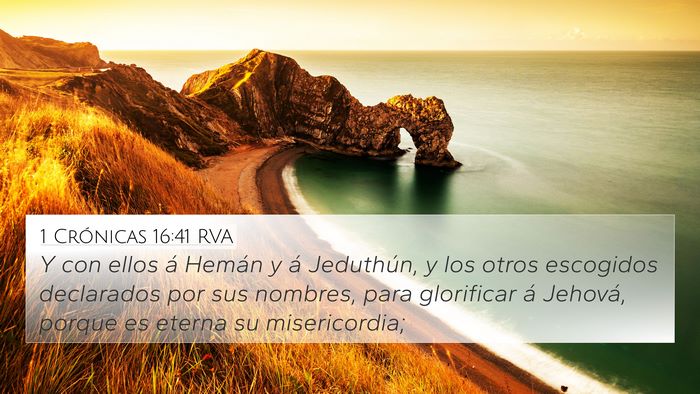 1 Crónicas 16:41 RVA Bible Verse Image