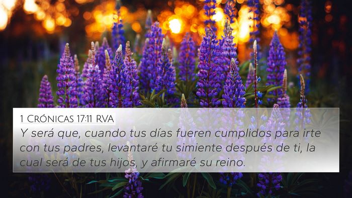 1 Crónicas 17:11 RVA Bible Verse Image