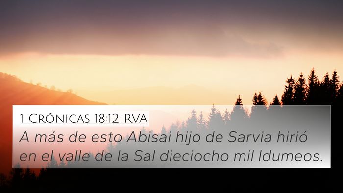 1 Crónicas 18:12 RVA Bible Verse Image