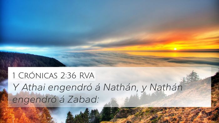 1 Crónicas 2:36 RVA Bible Verse Image