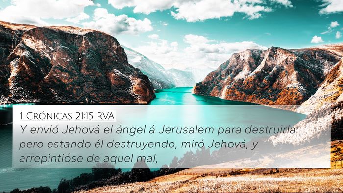 1 Crónicas 21:15 RVA Bible Verse Image