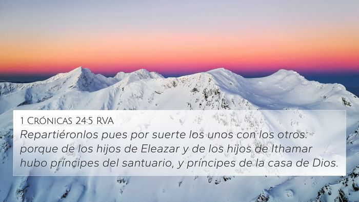1 Crónicas 24:5 RVA Bible Verse Image