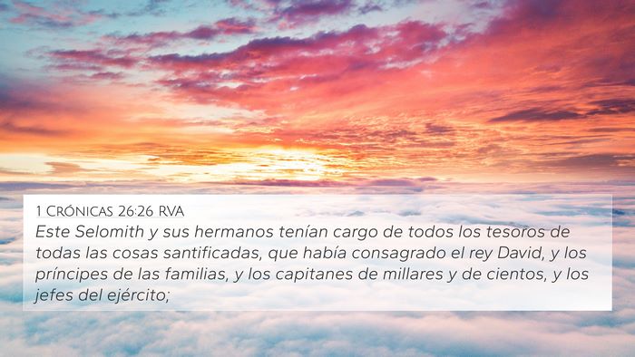 1 Crónicas 26:26 RVA Bible Verse Image