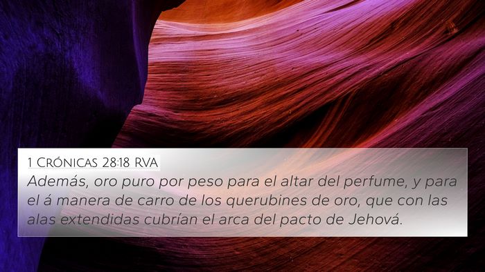 1 Crónicas 28:18 RVA Bible Verse Image