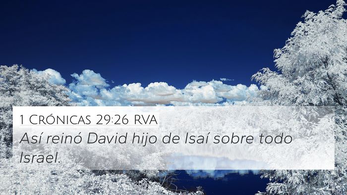 1 Crónicas 29:26 RVA Bible Verse Image