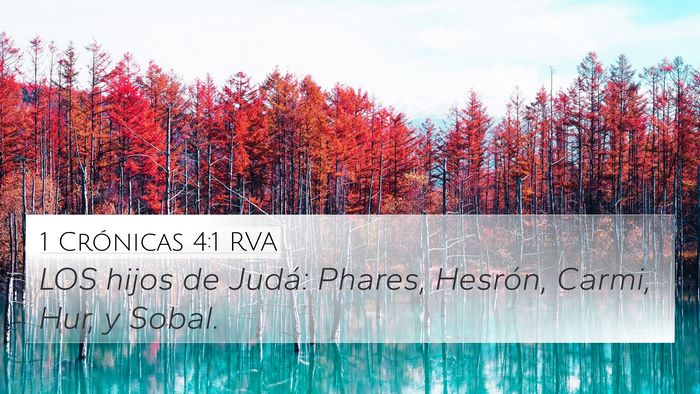 1 Crónicas 4:1 RVA Bible Verse Image