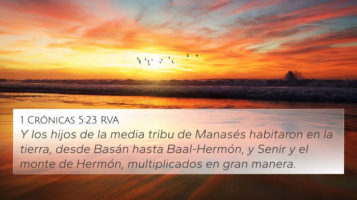 1 Crónicas 5:23 RVA Bible Verse Image