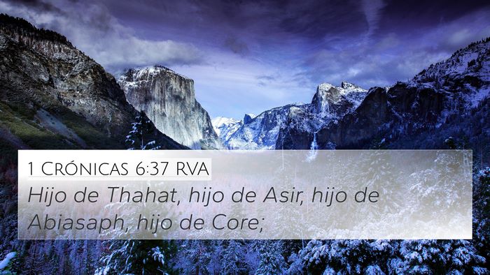 1 Crónicas 6:37 RVA Bible Verse Image