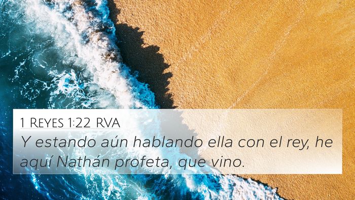 1 Reyes 1:22 RVA Bible Verse Image
