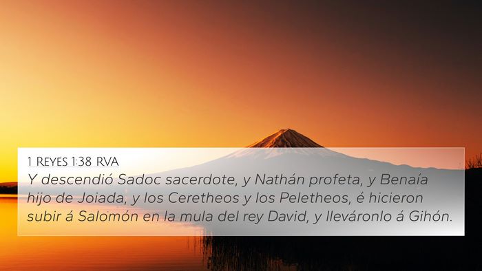 1 Reyes 1:38 RVA Bible Verse Image