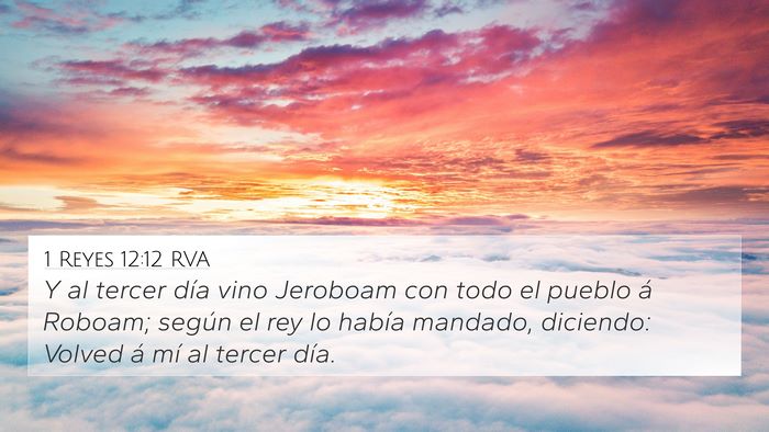 1 Reyes 12:12 RVA Bible Verse Image