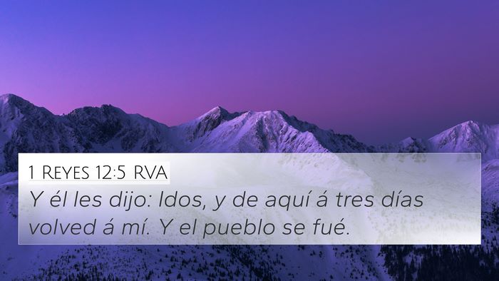 1 Reyes 12:5 RVA Bible Verse Image