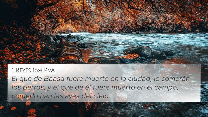 1 Reyes 16:4 RVA 4K Wallpaper - El que de Baasa fuere muerto en la ciudad, le - 4K Wallpaper Bible Verse