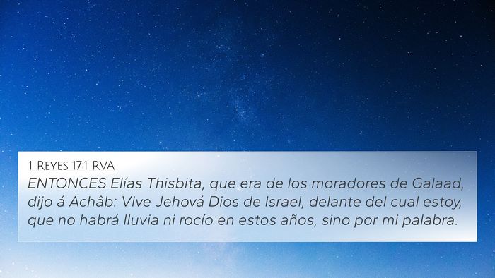 1 Reyes 17:1 RVA Bible Verse Image