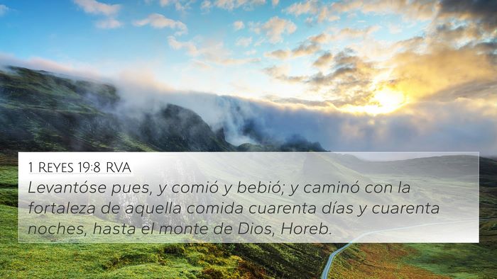 1 Reyes 19:8 RVA Bible Verse Image