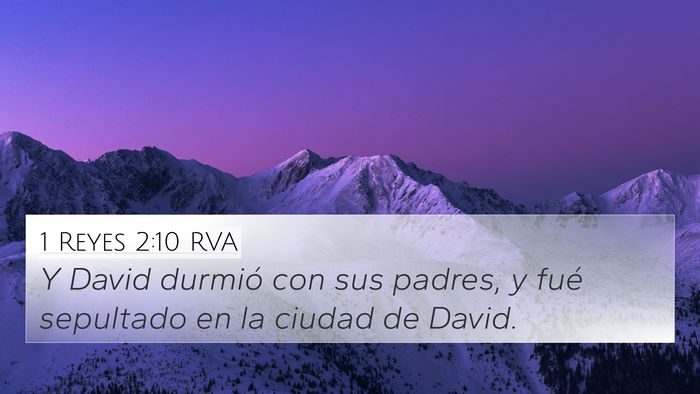 1 Reyes 2:10 RVA Bible Verse Image