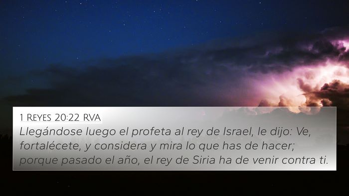 1 Reyes 20:22 RVA Bible Verse Image