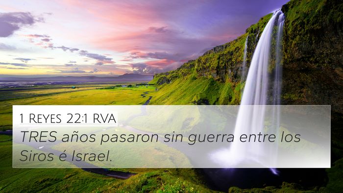 1 Reyes 22:1 RVA Bible Verse Image