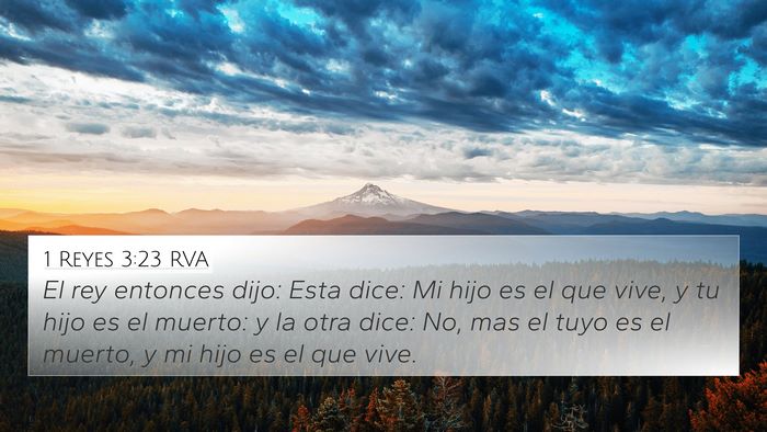 1 Reyes 3:23 RVA Bible Verse Image
