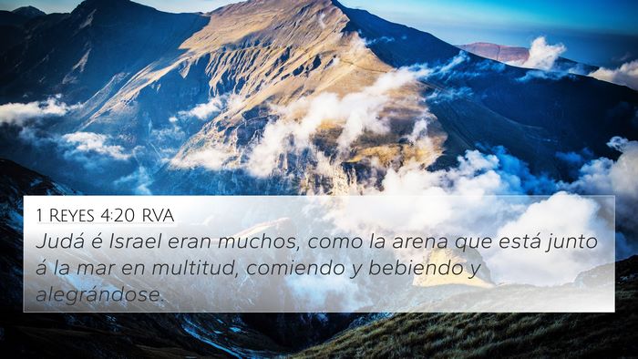 1 Reyes 4:20 RVA Bible Verse Image