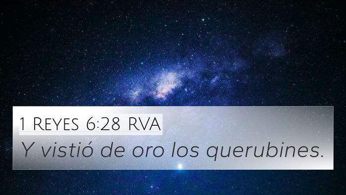 1 Reyes 6:28 RVA 4K Wallpaper - Y vistió de oro los - 4K Wallpaper Bible Verse