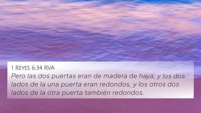 1 Reyes 6:34 RVA Bible Verse Image