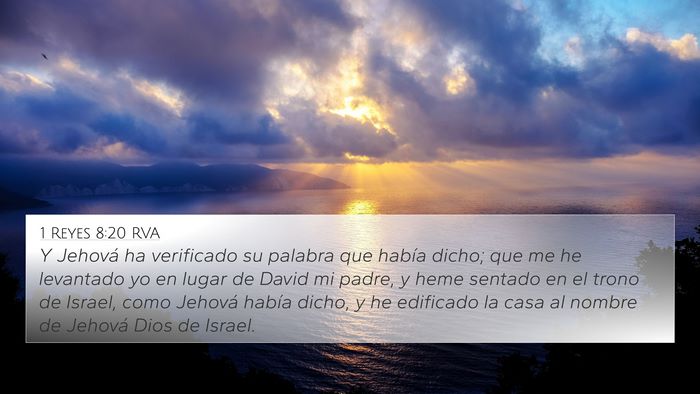 1 Reyes 8:20 RVA Bible Verse Image