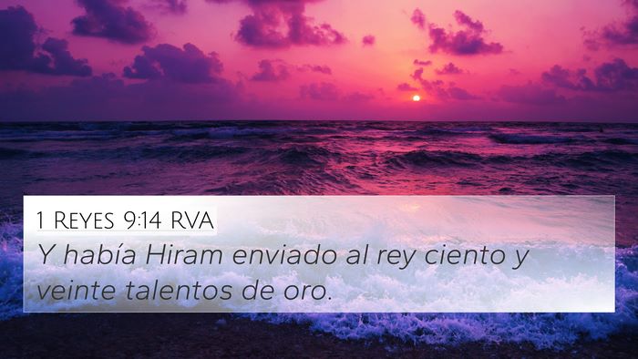 1 Reyes 9:14 RVA Bible Verse Image
