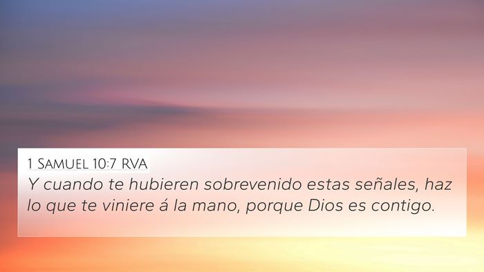 1 Samuel 10:7 RVA 4K Wallpaper - Y cuando te hubieren sobrevenido estas señales, - 4K Wallpaper Bible Verse
