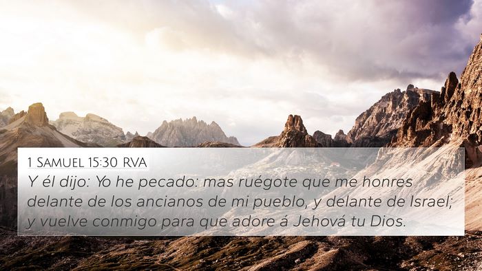1 Samuel 15:30 RVA Bible Verse Image