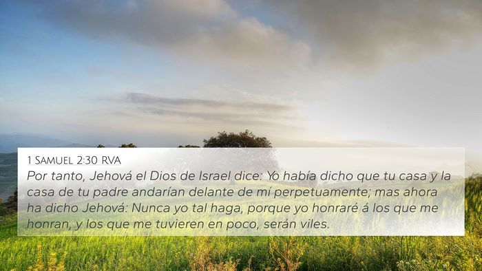 1 Samuel 2:30 RVA Bible Verse Image