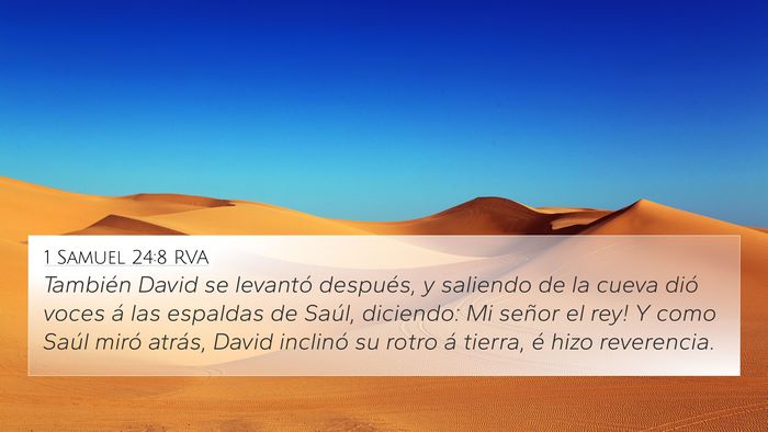 1 Samuel 24:8 RVA Bible Verse Image