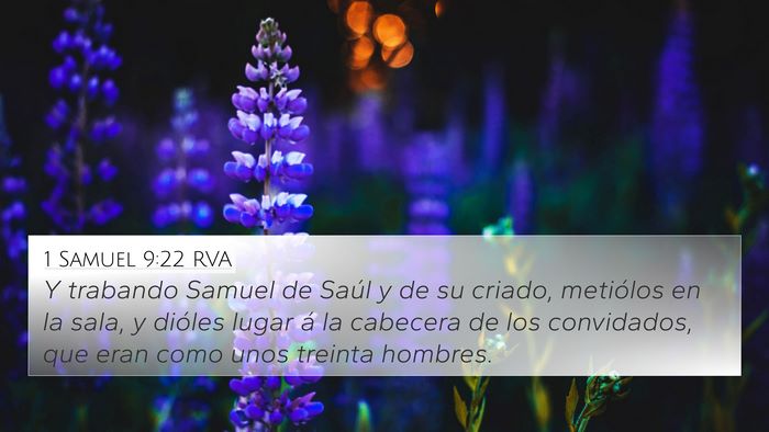 1 Samuel 9:22 RVA 4K Wallpaper - Y trabando Samuel de Saúl y de su criado, - 4K Wallpaper Bible Verse