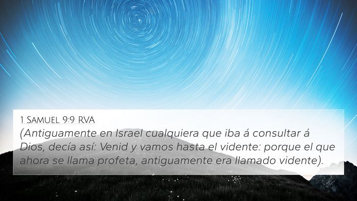 1 Samuel 9:9 RVA 4K Wallpaper - (Antiguamente en Israel cualquiera que iba á - 4K Wallpaper Bible Verse