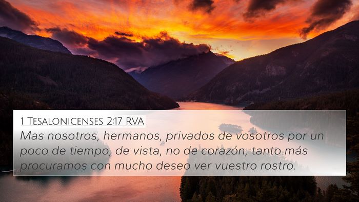 1 Tesalonicenses 2:17 RVA Bible Verse Image