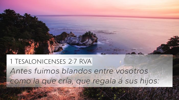 1 Tesalonicenses 2:7 RVA Bible Verse Image